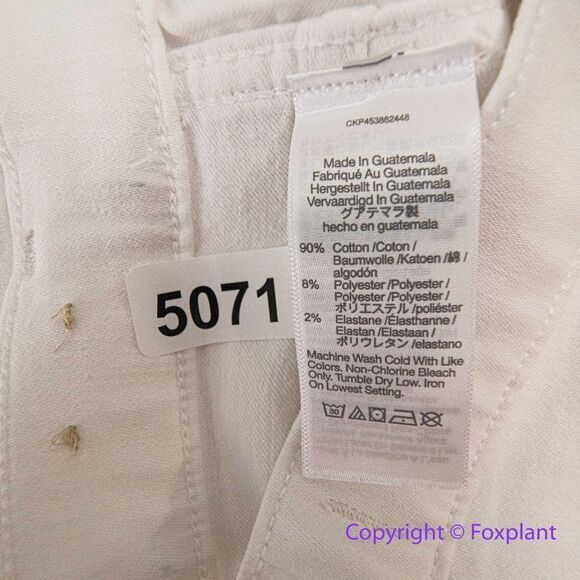 NEW Madewell 10" High-Rise Skinny Jeans in Pure White, 26 - Picture 16 of 16